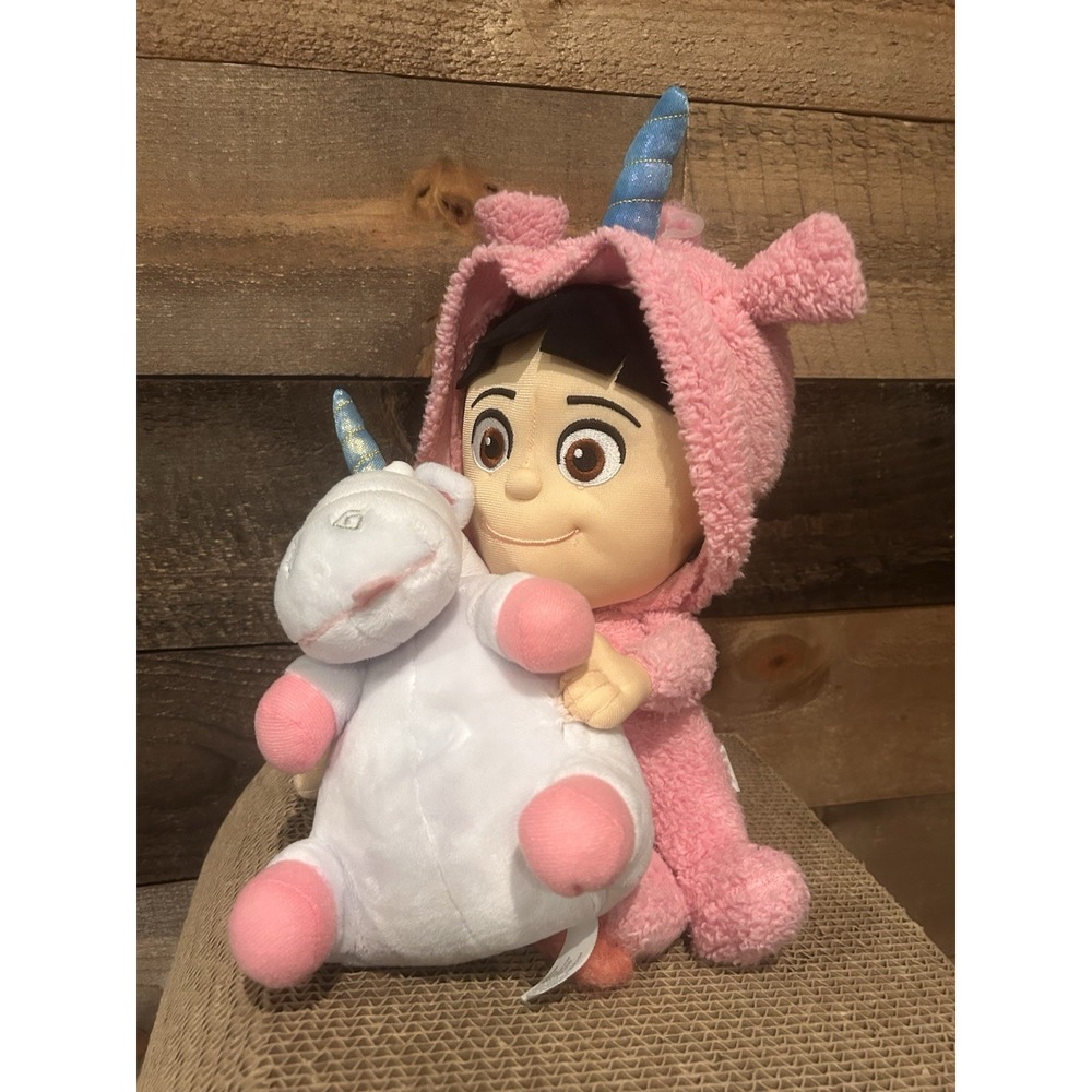 Universal Studios Despicable Me Minion Mayhem Agnes in Unicorn Pajamas Plush 16"